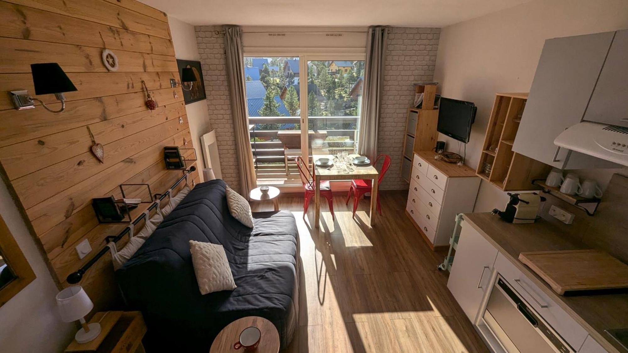 Studio Loubat Pyrenee, Menage Inclus Arette Kültér fotó